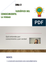 Tema 2 Conocimiento y Verdad PDF