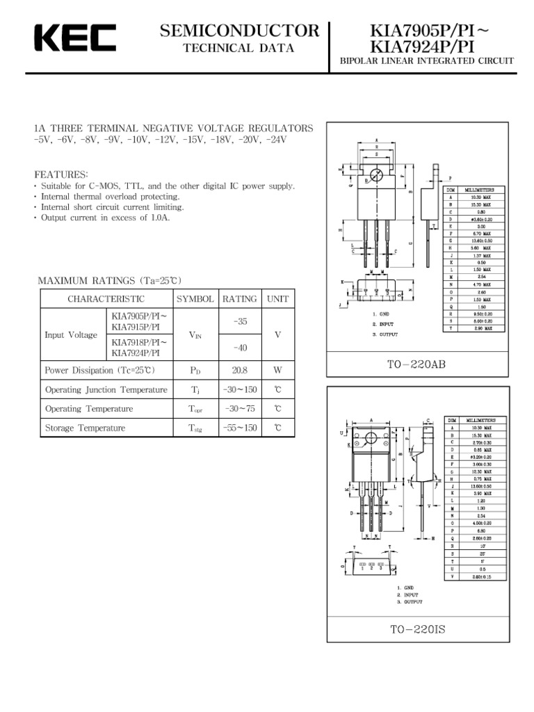 Kia 7805a Voltage Regulator Cheapest Shop | americanprime.com.br