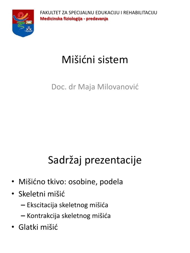 6 - Misicni Sistem PDF | PDF