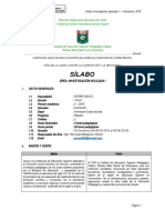 Silabo de Investigacion Aplicada I - INGLES V