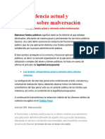 Jurisprudencia Actual y Relevante Sobre Malversación