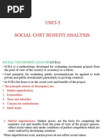 UNIT-5 Social Cost Benefit Analysis