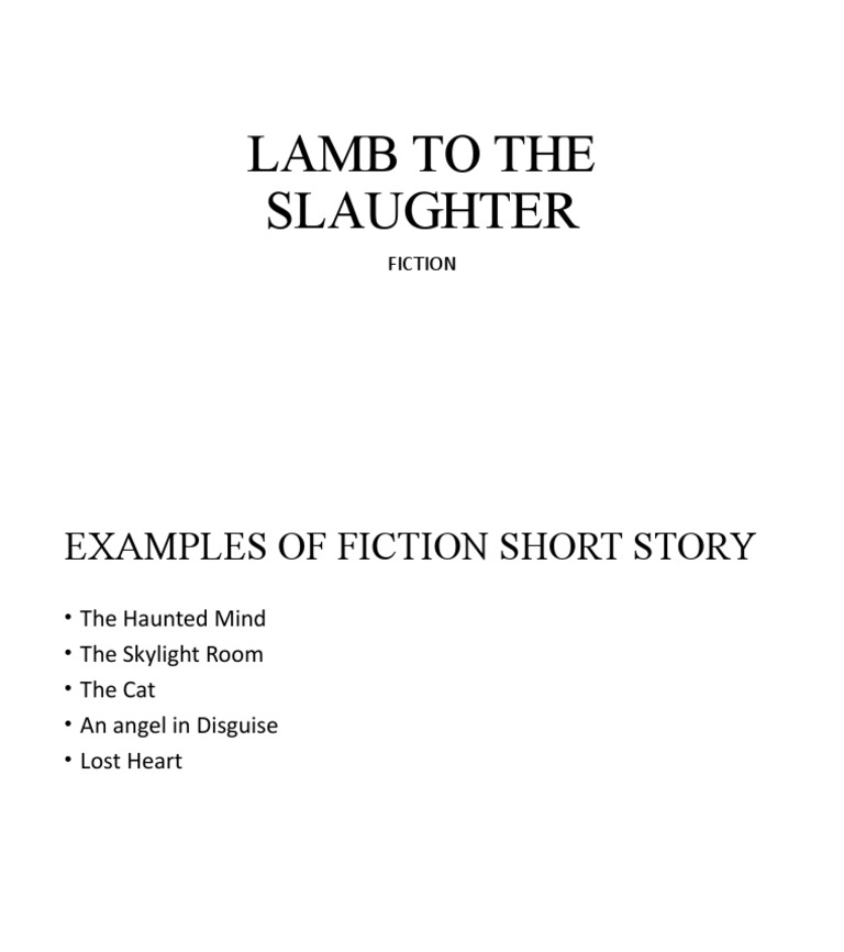 Fiction Short Story Examples | PDF