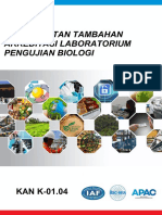 KAN K-01.04  Persyaratan Tambahan Akreditasi Laboratorium Pengujian Udara Biologi.pdf