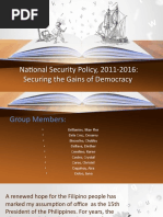 National Security Policy, 2011-2016: Securing The Gains of Democracy