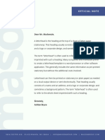 Blue Big Type Official Company Letterhead
