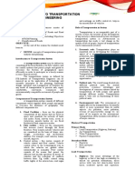 Introduction To Transportation Planning & Engineering
