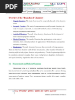 Chemistry Lessson Note Three For Grade 11 PDF