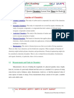 Chemistry Lessson Note Three For Grade 11 PDF