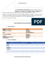 Ficha Socioemocional Diagnostica Del Estudiante 2020