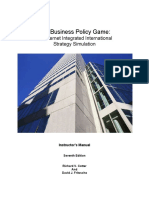 Business Policy Game Manual