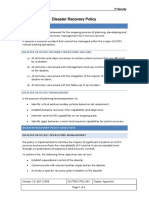 Disaster Recovery Policy PDF