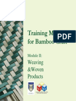 Training Manual For Bamboo Craft: Weaving &woven Products