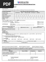 Value Added Services (VAS) Amendment Form: DD MM Yyyy