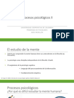 Procesos psicológicos II: surgimiento de la psicología cognitiva