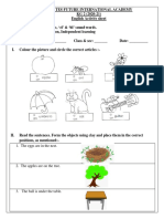 ENGLISH worksheet kg2