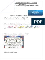 ISLAMIC STUDIES Worksheet