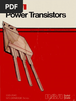 1975 Rca Power Transistors Pdf Transistor Mosfet