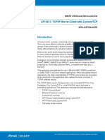 Atmel 42738 TCPIP Server Client With CycloneTCP - AT16287 - ApplicationNote PDF