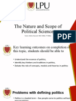 The Nature and Scope of Political Science LPU MNL