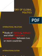 History of Global Politics and International Relations