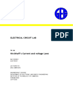 Electrical Circuit Lab: Nai Soknov E20170539