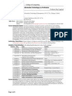 ITM 100 Introduction To Information Technology As A Profession Fall 2020 Professor Ray Trygstad