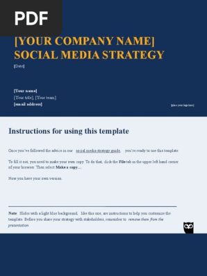 Social Media Strategy Template