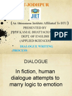 Dialogue Writing Process