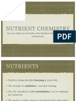 Nutrient Chemistry: You Are What You Eat (With A Few Hundred Chemical Reactions in Between)