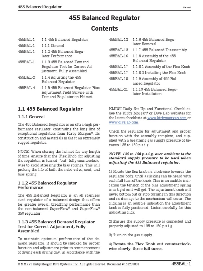 455 Balanced Regulator | PDF | Nut (Hardware) | Mechanical Engineering