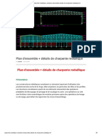 Plan D'ensemble + Détails de Charpente Métallique