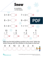 Snow Mixed Math First PDF