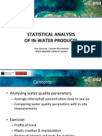 Statistical Analysis of In-Water Products: Ana Ruescas, Carsten Brockmann Brockmann Consult GMBH