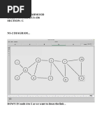 Name:Waleed Mahmood ROLL NO: FA18-BCS-156 Section: C: DOWN IN Node 4 To 5 As We Want To Down The Link .