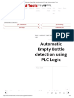 Automatic Empty Bottle Detection Using PLC Logic - Instrumentation Tools