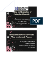 Tesing & Quality Evaluation of Packaging - IIP 23 & 24 Nov 2012