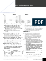 Representing and Analysing Data: Skills Check