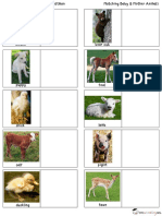 Free Mother & Baby Animal Matching PDF