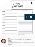 Sunday: Hey There! You've Just Downloaded A Free Sample of This Planner Template A.K.A. Demo