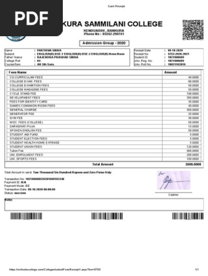 Cash Receipt