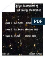 Particle Physics Foundations of Dark Matter, Dark Energy, and Inflation