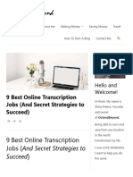 9 Best Online Transcription Jobs (And Secret Strategies To Succeed) - Outandbeyond