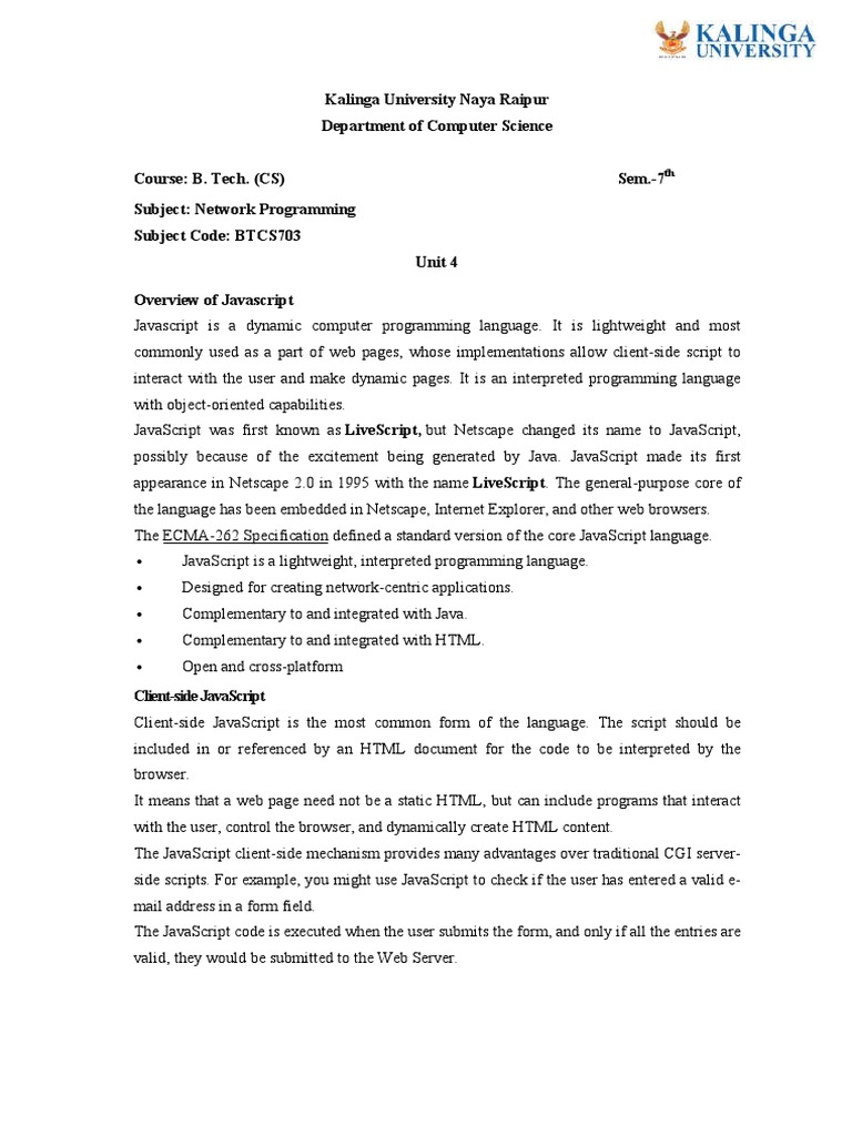 JavaScript Overview for Developers | PDF | Cryptography | Key ...