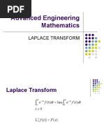 Advanced Engineering Mathematics: Laplace Transform