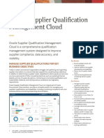 Oracle Supplier Qualification Management Cloud Data Sheet