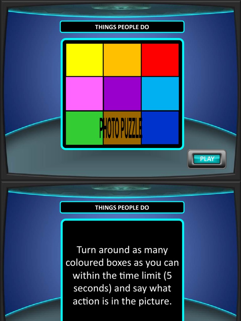 Color Box Action Game Challenge | PDF