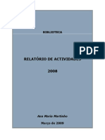 Relatório Actividades 2008