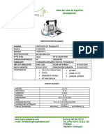 Hoja de Vida Ventilador WEINMANN STANDARD 2 FV 548