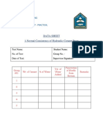 1-Normal Consistency Data Sheet